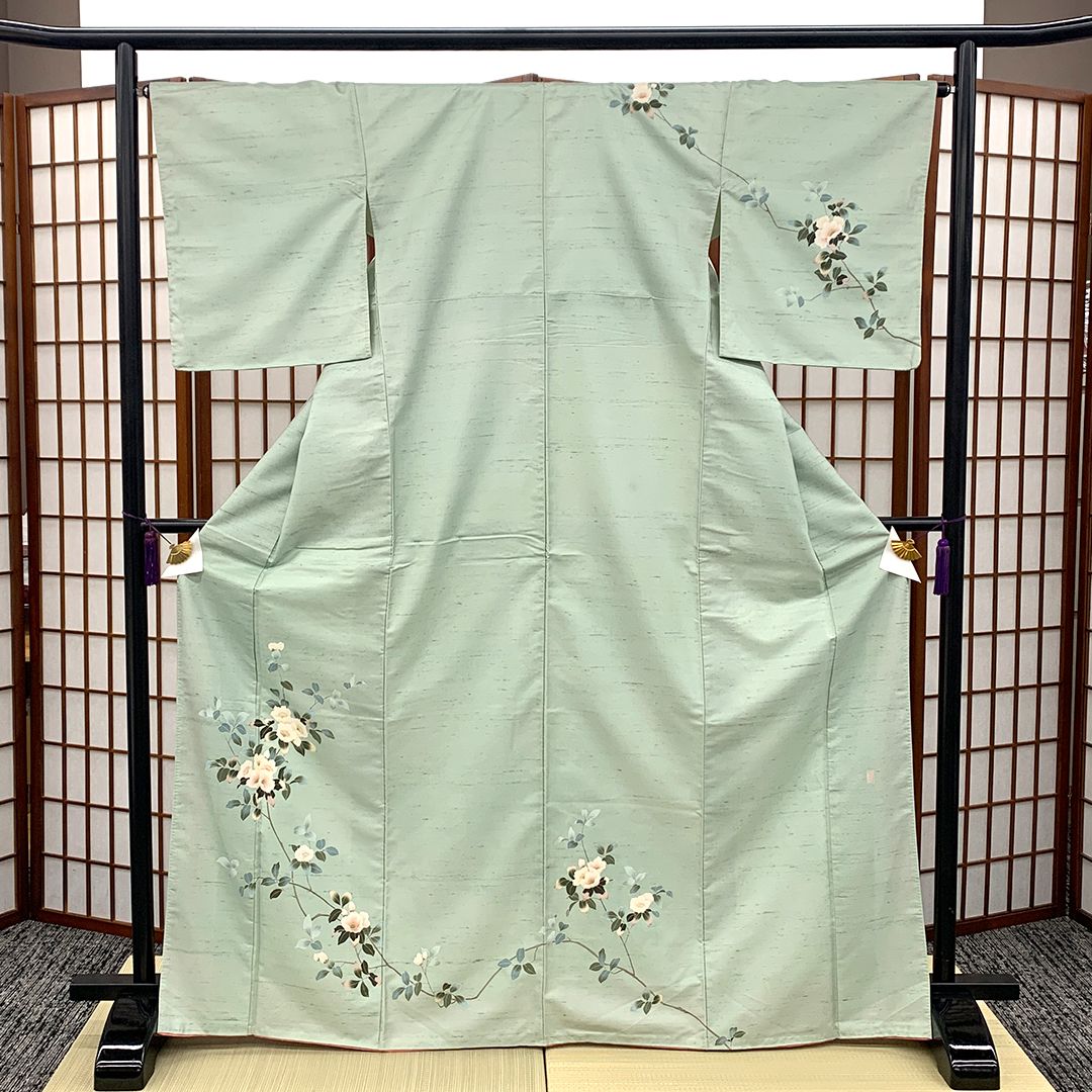 ｜適応身長 約170 cm リサイクル着物 牛首紬 訪問着 袷 2501027-40