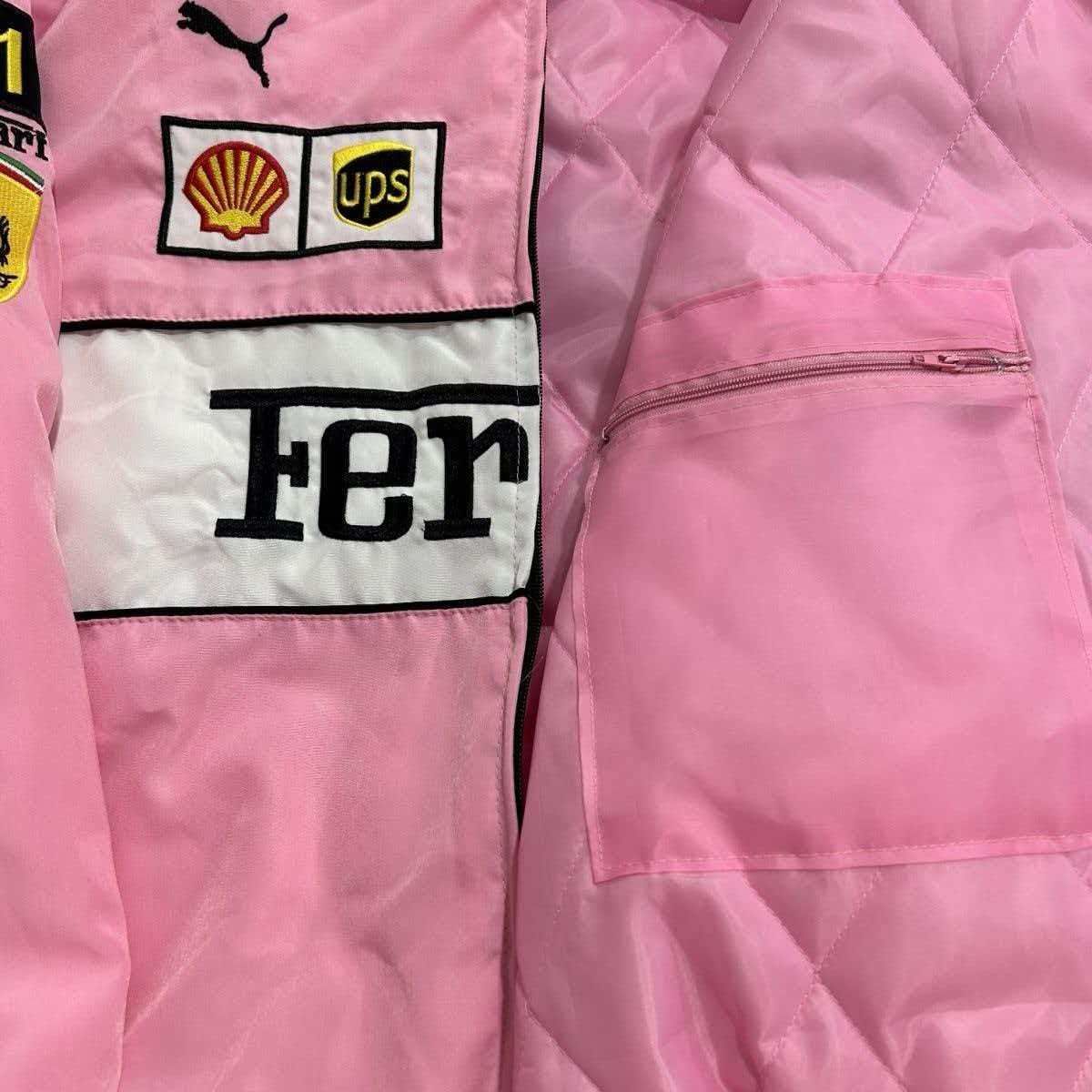 Ferrari フェラーリ F1 レーシングジャケット ブルゾン 刺繍 中綿 男女