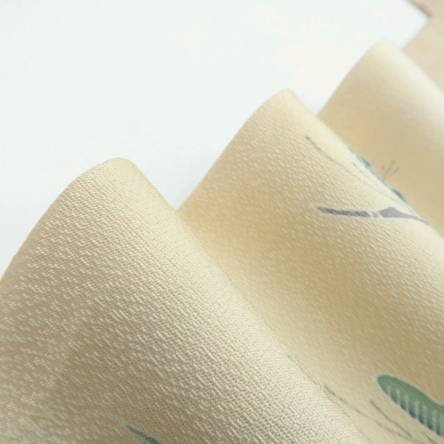  百華 Y 3894 正絹 精染居 落款 染め一つ紋 手縫い仕立て 訪問着 着物 訪問着 付け下げ 着物