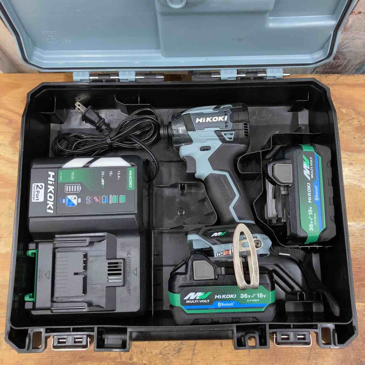 品 ハイコーキ HIKOKI 旧 日立工機 コードレスインパクトドライバー WH36DD 2XHSZ IG 色 アイスグレー フルセット 柏店