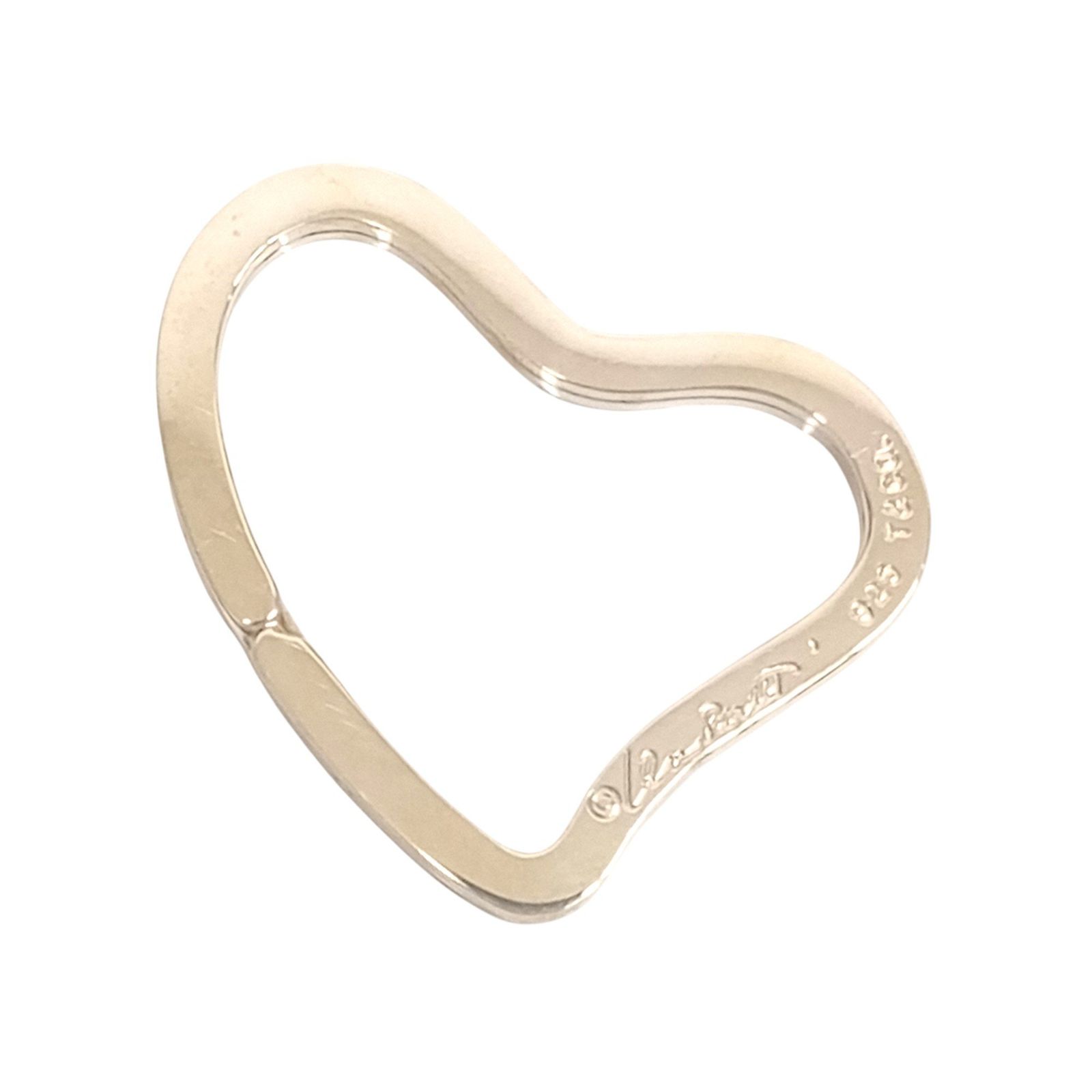 TIFFANY-CO. ティファニー キーリング エルサペレッティ オープンハート SV スターリングシルバー SV925 JA-25229