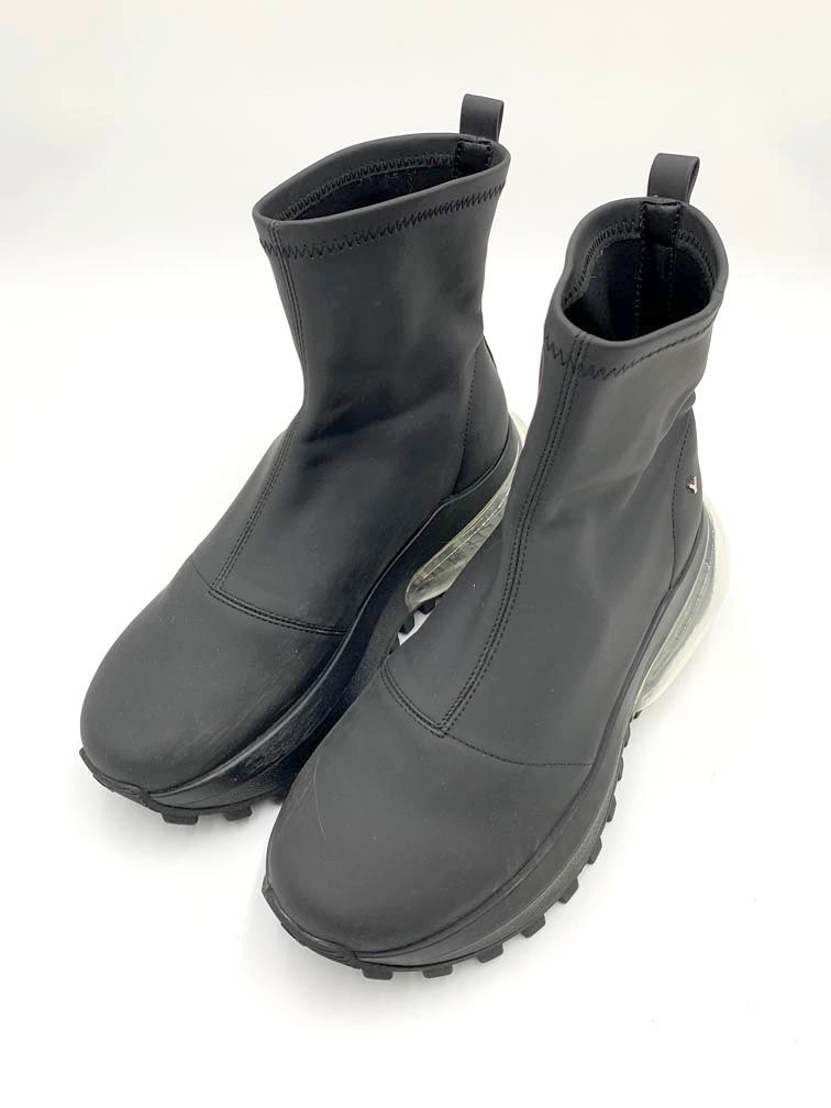 YELLO イエロー クリアソール ストレッチ ショート ブーツ sizeM 黒 レディース