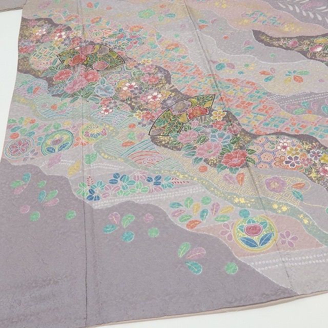 六花-RIKKA- 正絹 箔散らし トールサイズ 訪問着 着物 A 39233