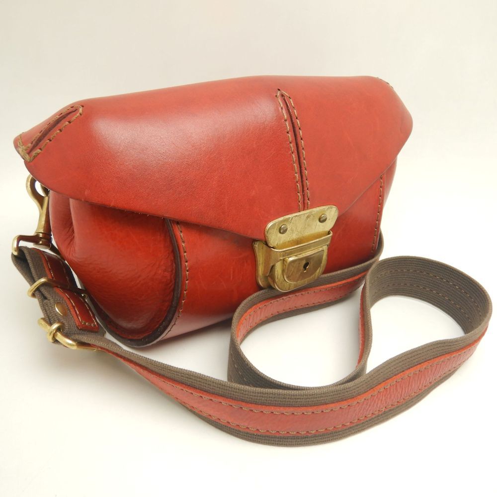 HERZ ヘルツ 2wayウエストボディバッグ レザー オレンジ レディース 253316