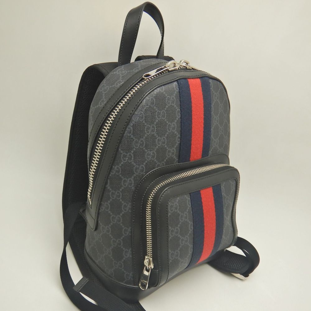 GUCCI グッチ　リュック　GGスプリーム　シェリーライン　ブラック GUCCI グッチ シェリーライン 598102 リュック・バックパック GG