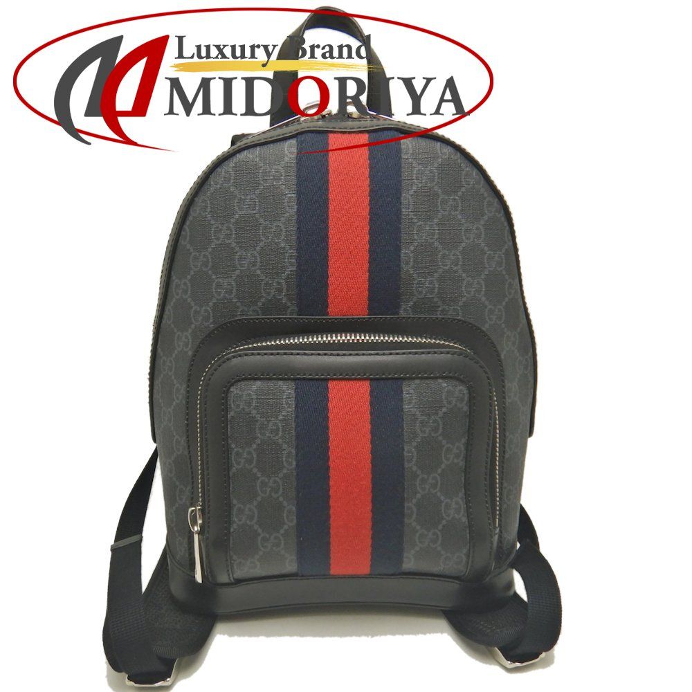 GUCCI グッチ　リュック　GGスプリーム　シェリーライン　ブラック GUCCI（グッチ） シェリーライン リュック バックパック 122349