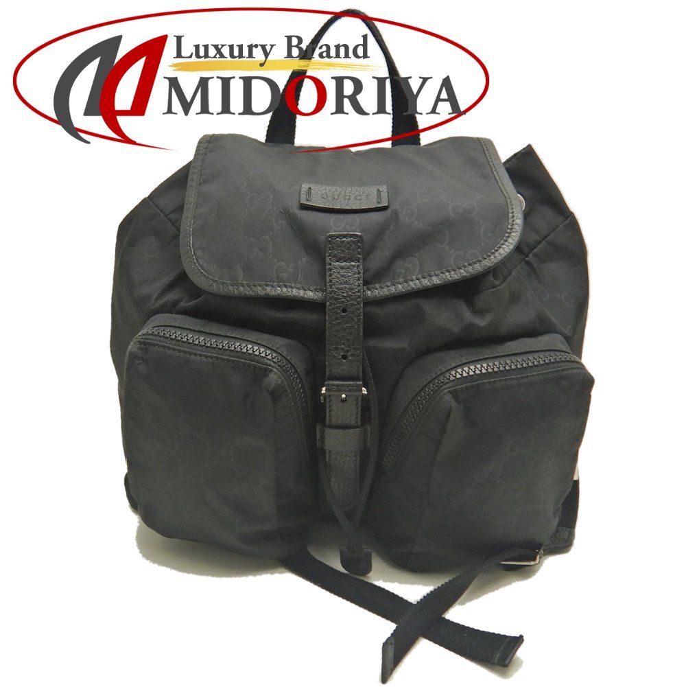 GUCCI グッチ 510343 リュック バックパック ナイロン ブラック アウトレット レディース 253321