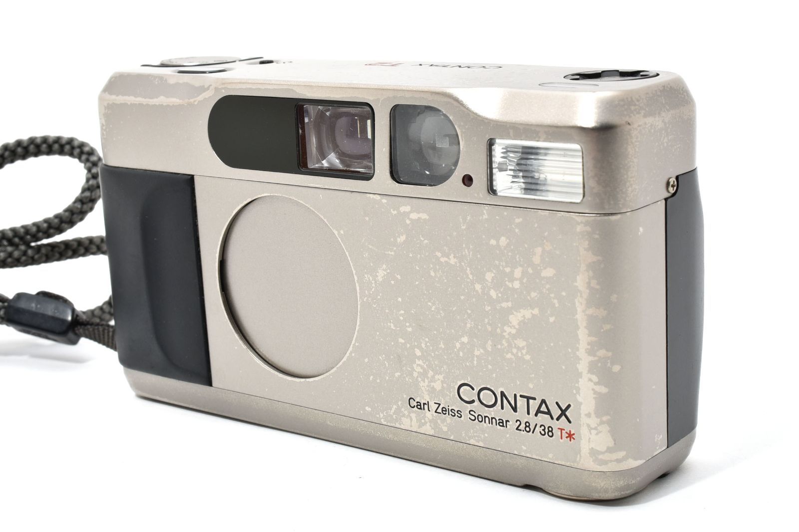 コンタックス CONTAX T2 シルバー Carl Zeiss Sonnar 2.8 38 コンパクトフィルムカメラ 2655791A