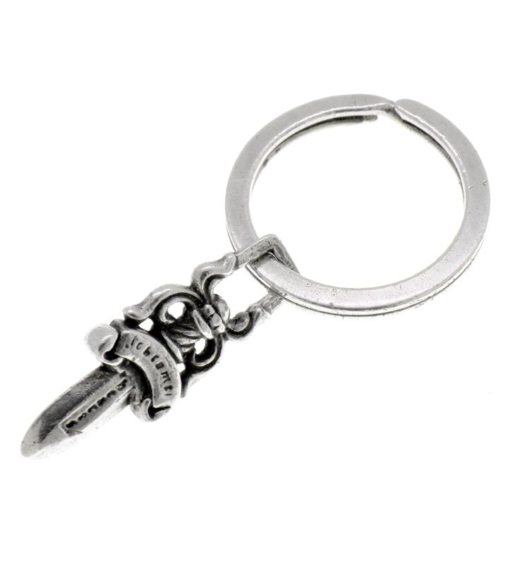 クロムハーツ CHROME HEARTS No5 DGGR 5 ダガー キーリング シルバー キーホルダー n9822