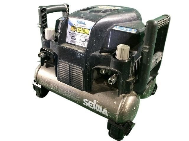 品 SEIWA 精和産業 セイワ ハンディーコンプレッサー HC-1250DX 一般圧2口 エアーツール 塗装 電動 エアコンプレッサー113649