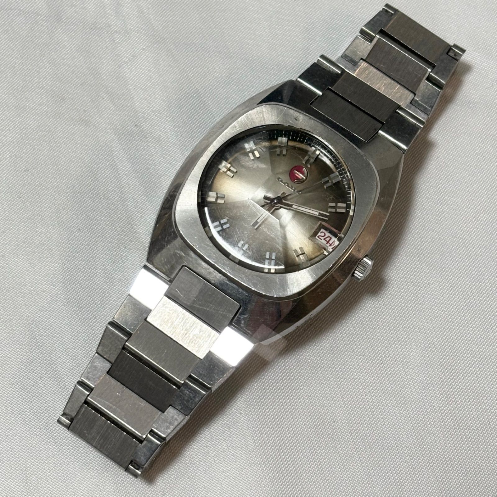 RADO ラドー シャイディック 自動巻き腕時計 シルバー 動作品 稼働品 品 ベルト破損あり