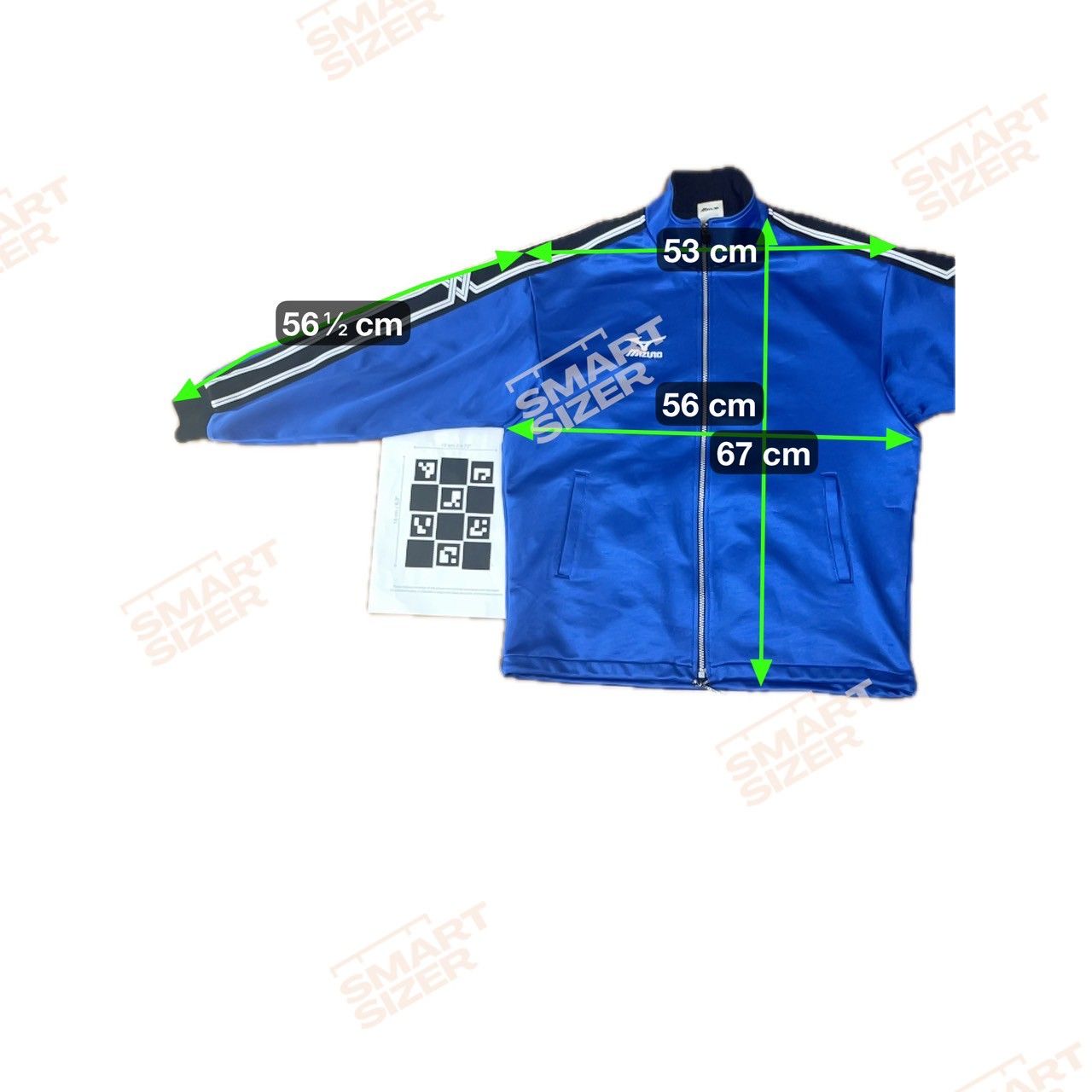 MIZUNO ミズノ トラックジャケット ロゴ刺繍 ブルー Lサイズ メンズ