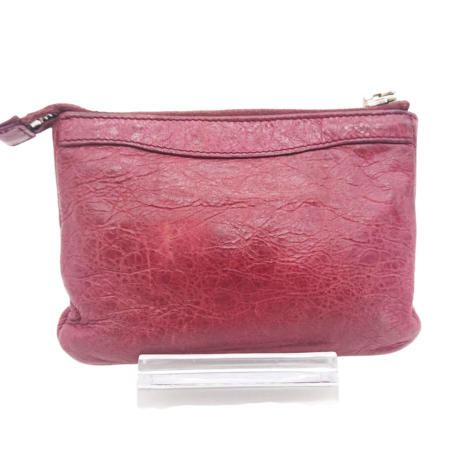 BALENCIAGA バレンシアガ コインケース ミニウォレット ボルドー レザー