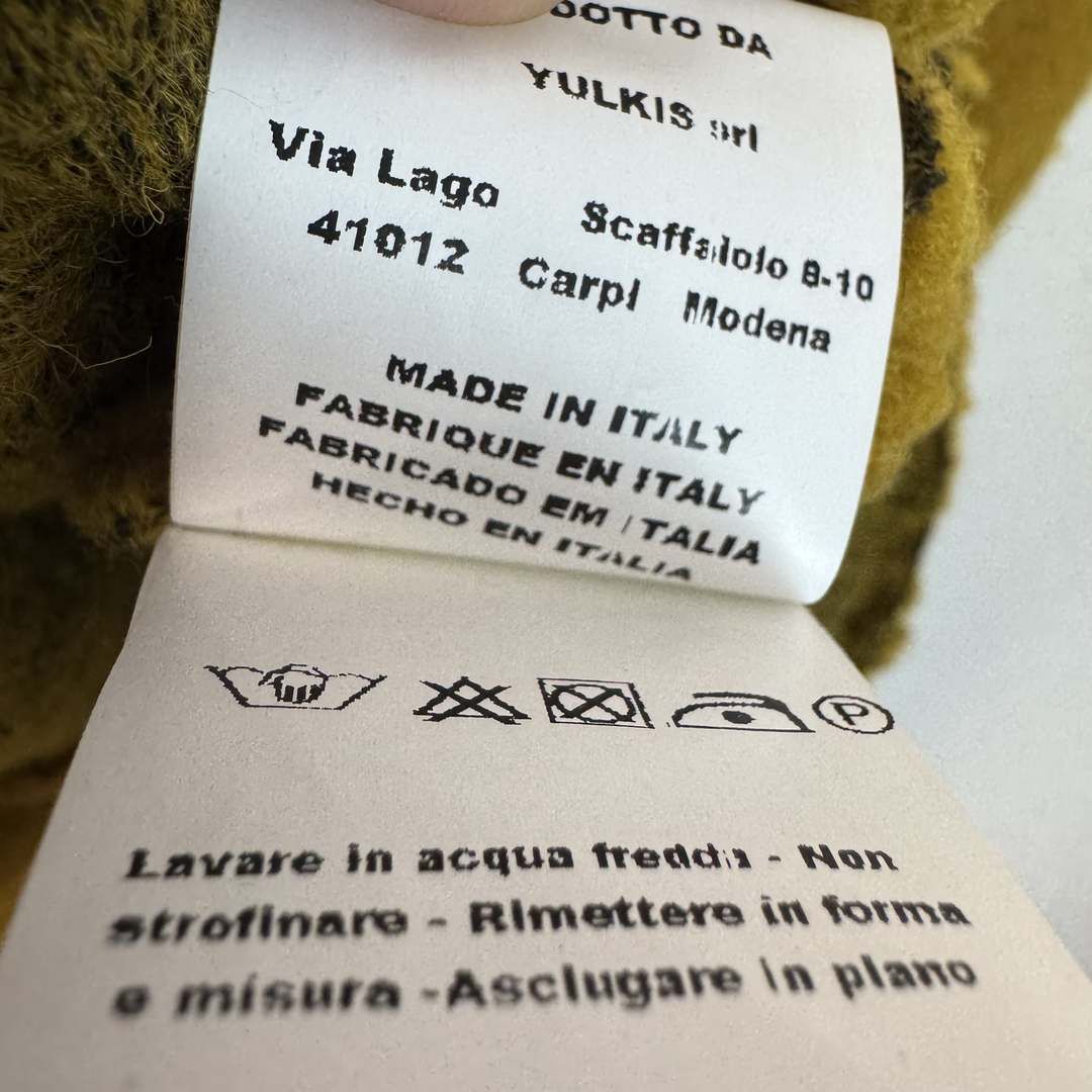 ELEONORA AMADEI エレオノラ アマデイ ウールジャケット パイピング アースカラー マスタード レディース 古着 レトロ