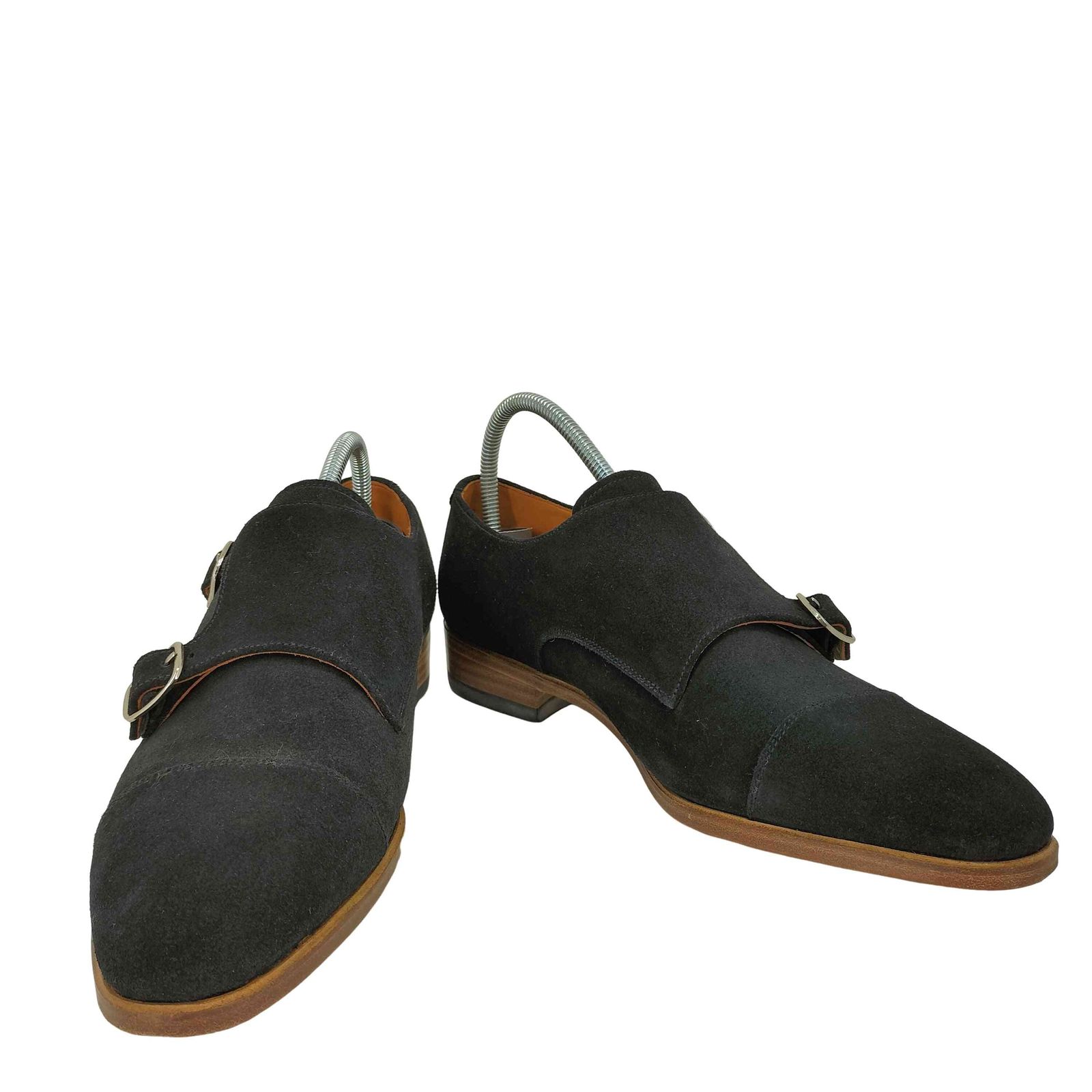 ユーズドフルギ 古着 stracitta ダブルモンクストラップ スウェードシューズ メンズ 6 1 2 25.5cm
