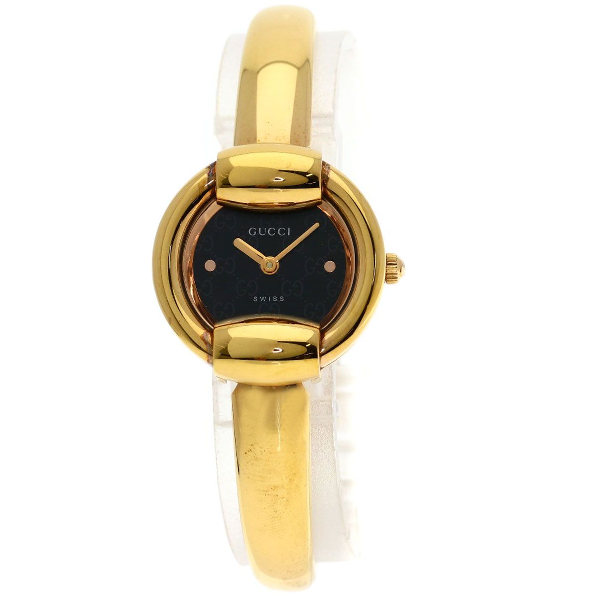 GUCCI グッチ 1400L ラウンドフェイス 腕時計 GP GP レディース [中古 