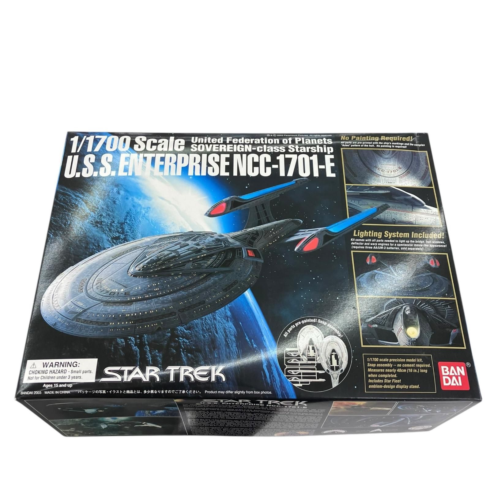 186000 バンダイ スター トレック 1 1700 U.S.SエンタープライズNCC-1701 E