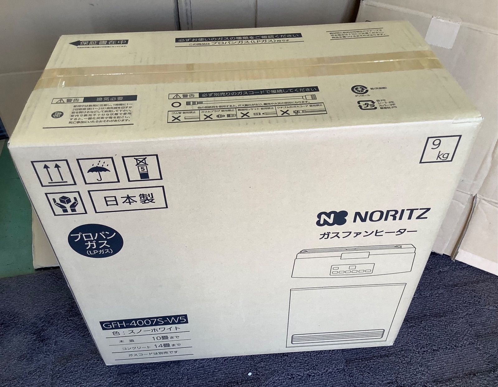 新品】NORITZ ガスファンヒーター GFH-4007S-W5 プロパン 冬のストレス 