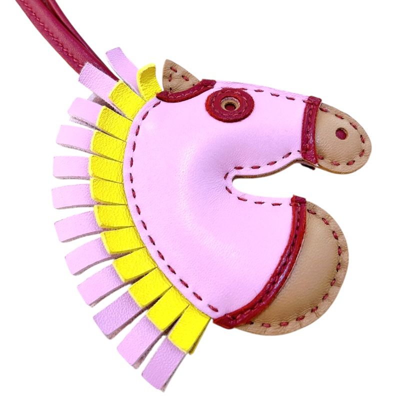 エルメス HERMES ジージーカマイユ U刻 製 モーヴシルベストル ライム チャイ ルージュグレナ スイフト ユニセックス チャーム