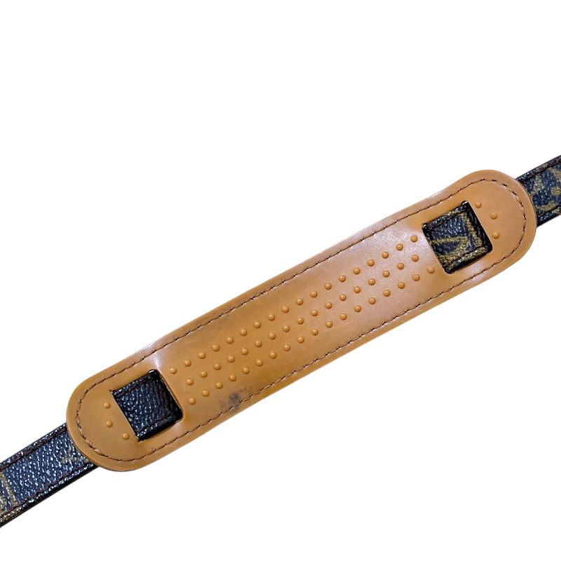 ルイヴィトン ショルダーストラップ ブラウン ゴールド金具 レザー ヌメ革 美品】LOUIS VUITTON ショルダーストラップ ゴールド金具 ヌメ革