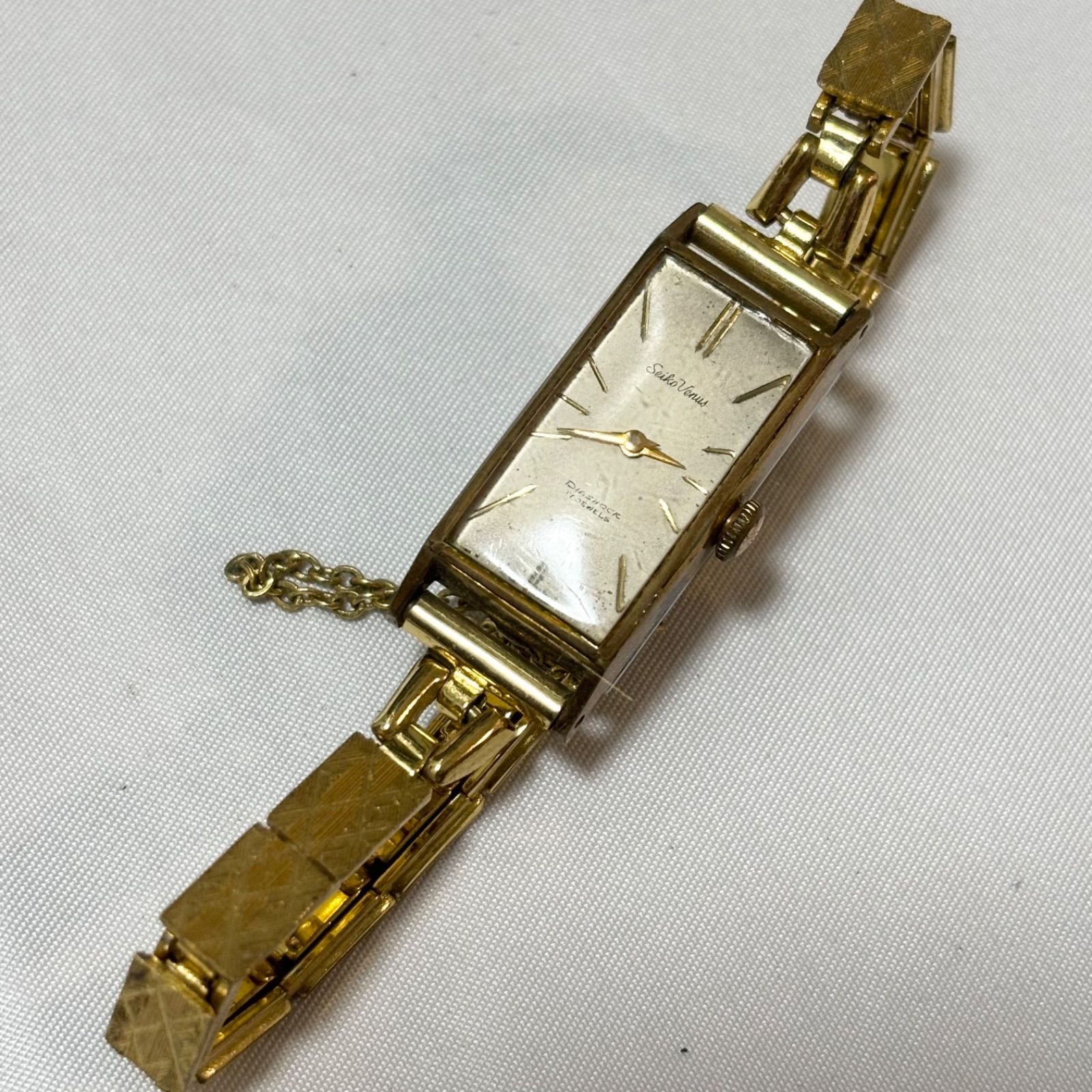 Seiko Venus セイコー ヴィーナス 手巻き腕時計 17石 ゴールド 品扱い 品