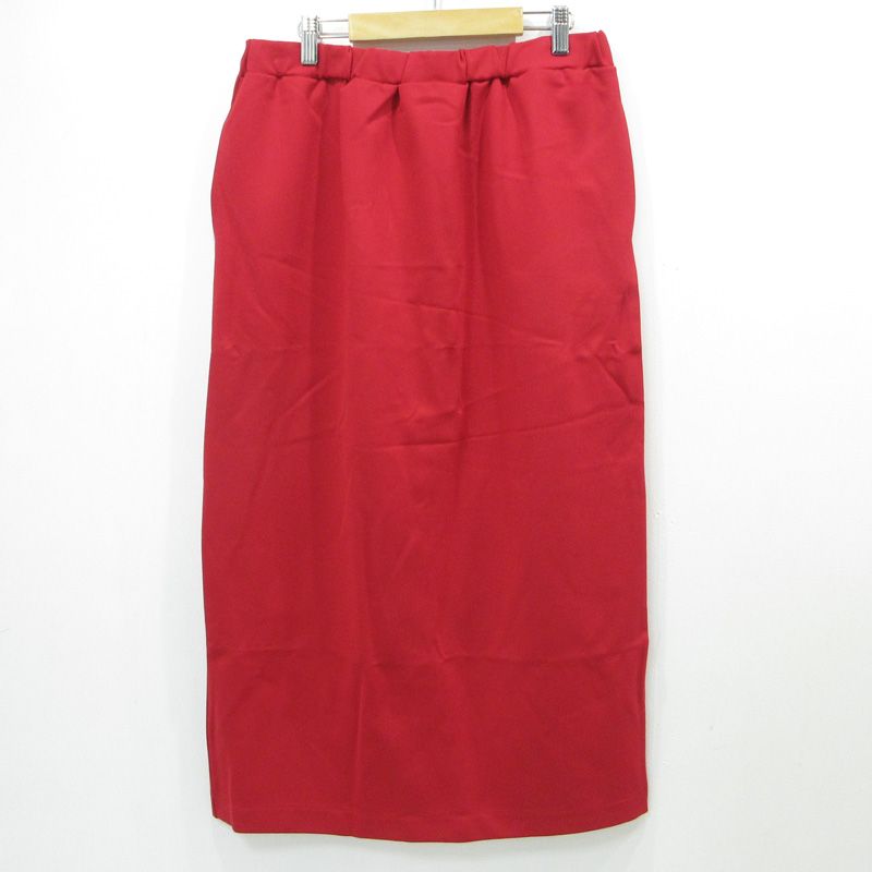 三重本店 JOURNAL STANDARD ジャーナル ポンチイージータイトスカート バックスリット GY73 レッド サイズ F 110