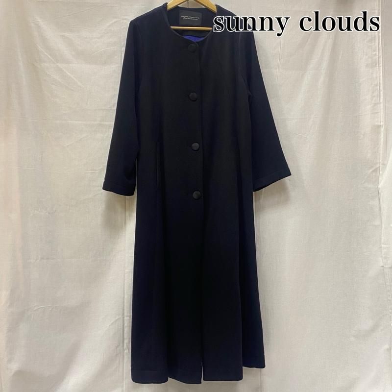 サニークラウズ 魔女のコート ウール ロングコート ノー black M レディース M ISItems 古着 50146176