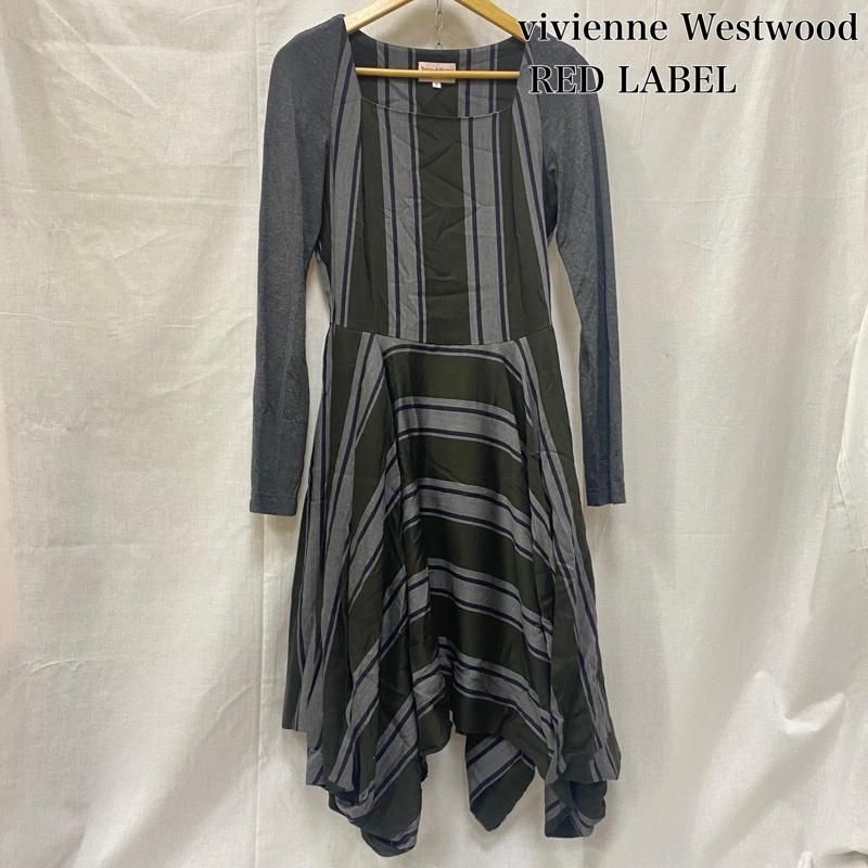 美品✨ヴィヴィアンウエストウッド 変形 ワンピース ギャザー 切り替え オーブ 極美品✨ヴィヴィアンウエストウッドレッドレーベル 絵画ワンピース
