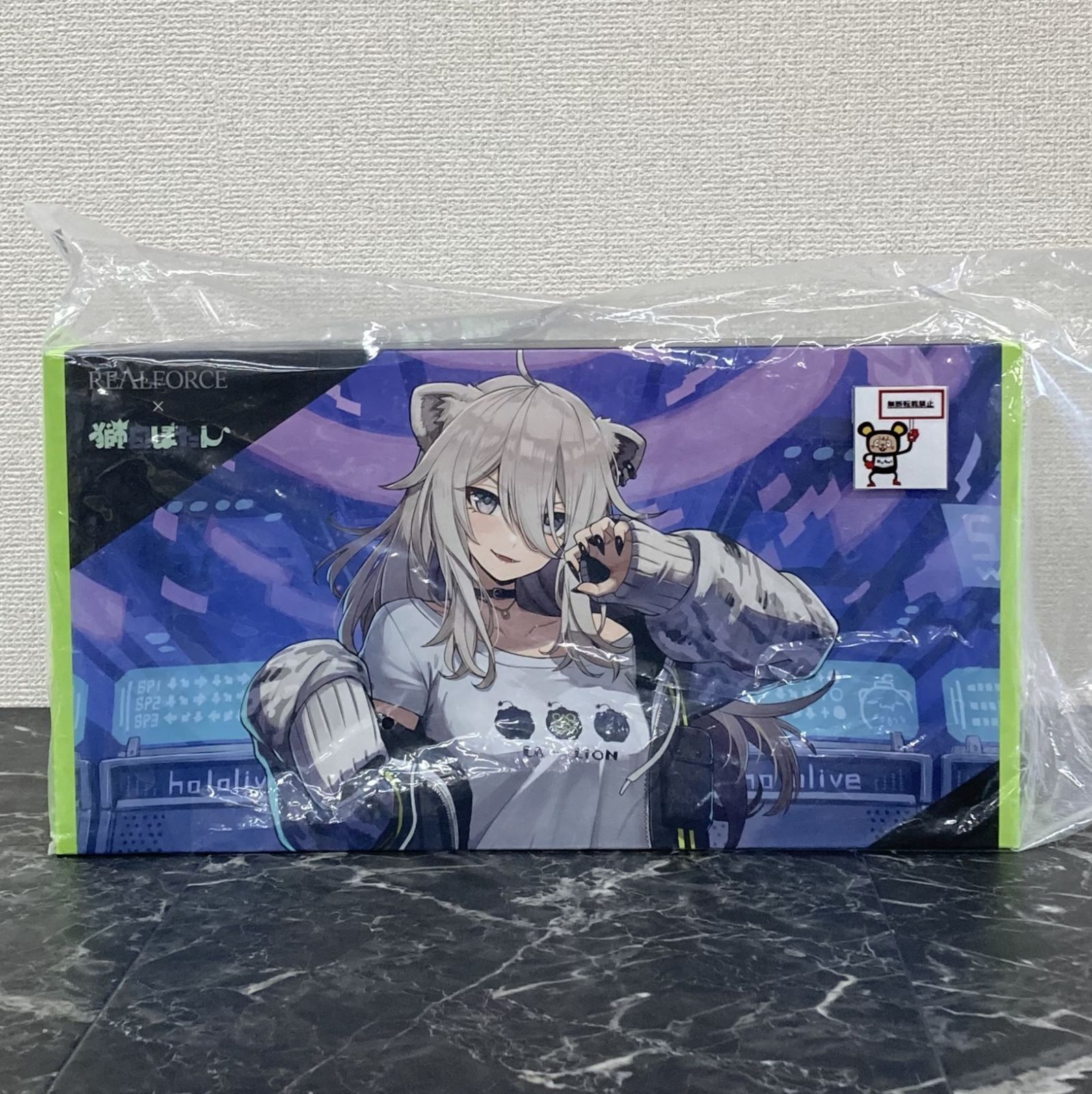 33. 獅白ぼたん モデル GX1 Keyboard X1UDS1 英語配列 バーチャルYouTuber ホロライブ×REALFORCE 箱ダメージ有