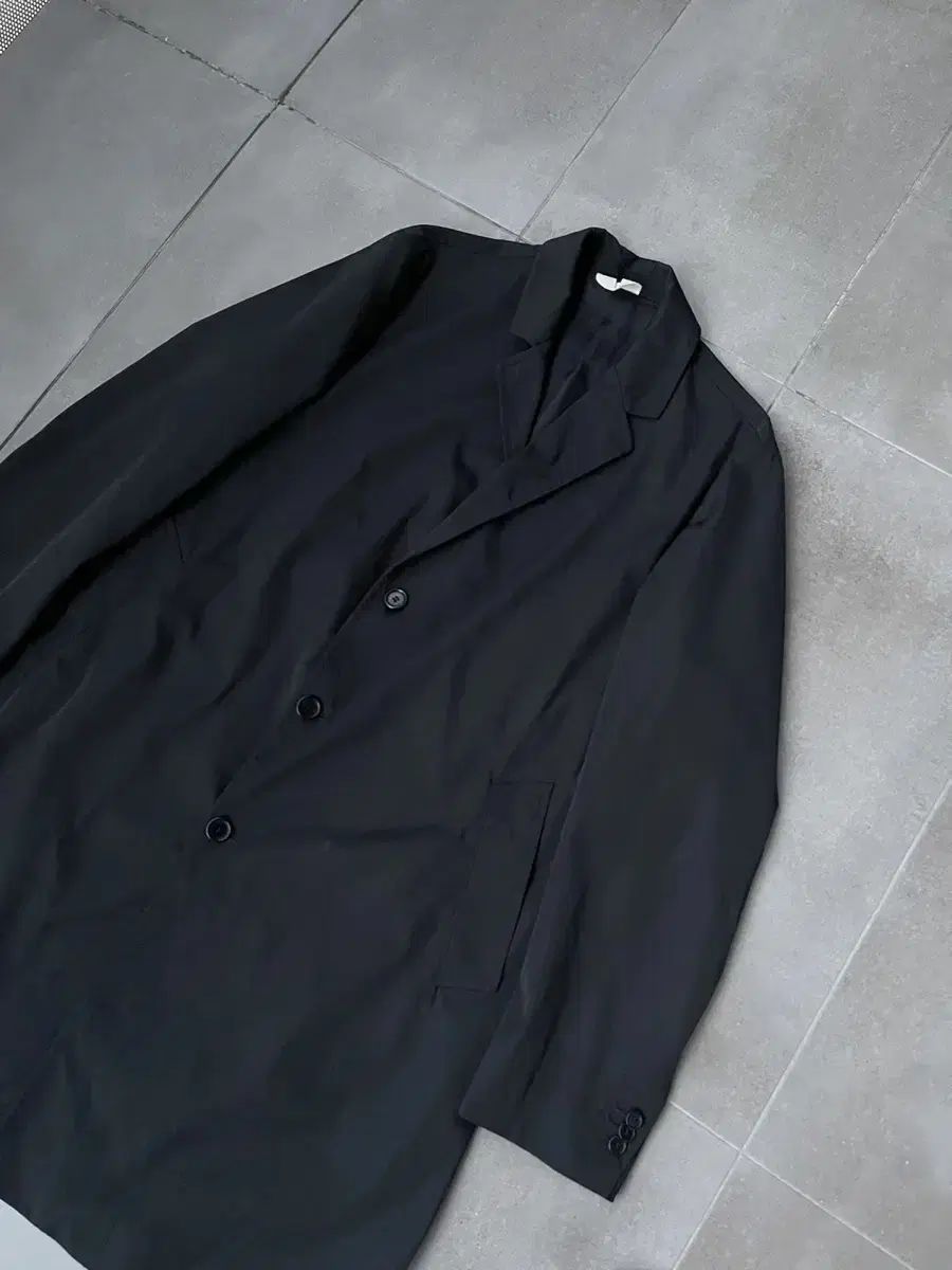 46 ARKET アーケット WIND AND WISH ブレーカー カジュアル ライト コート ブラック