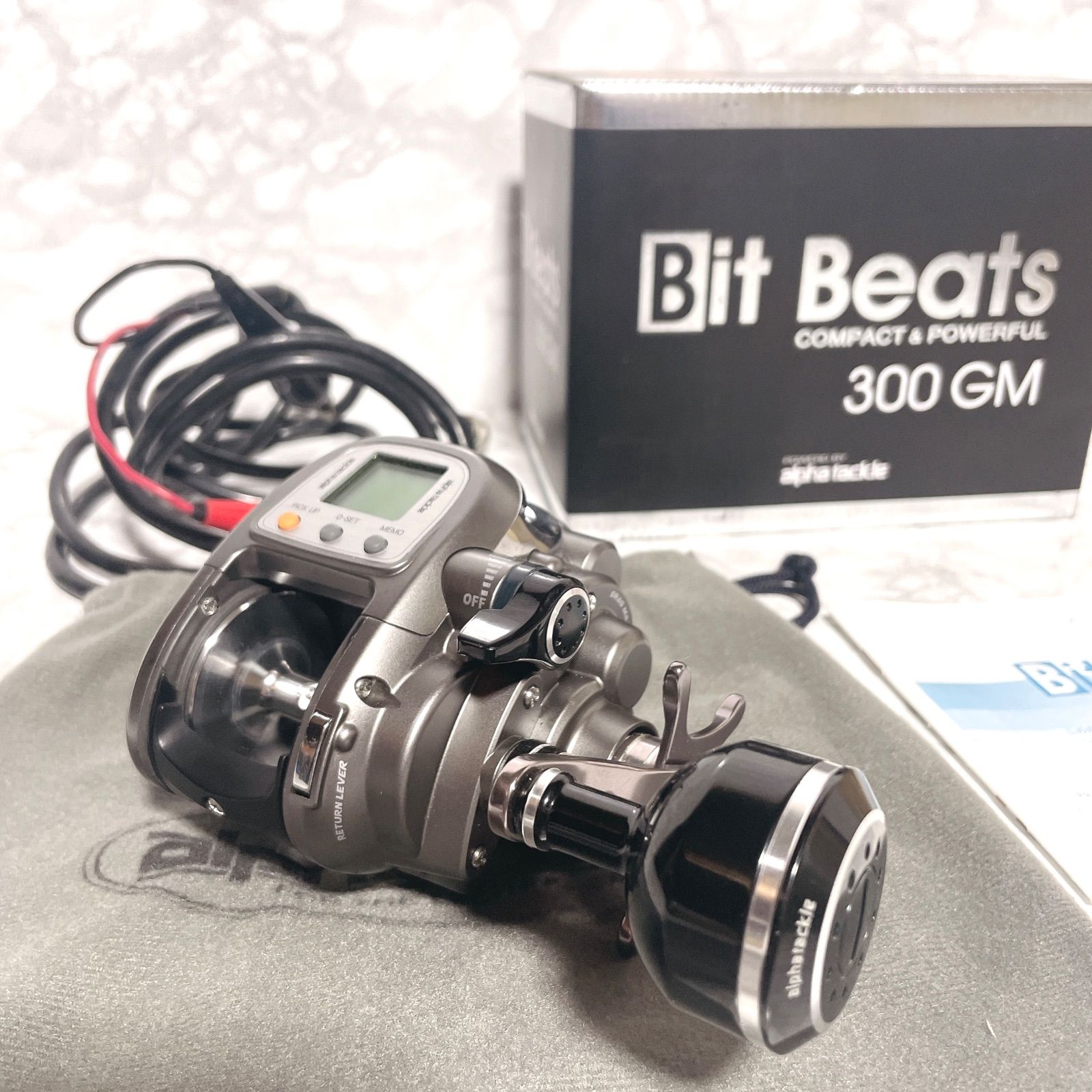 実働 BIT BEATS 300 GM 電動リール アルファタックル ライト〜中深海 PE 3号400 m 5号200 ケーブル