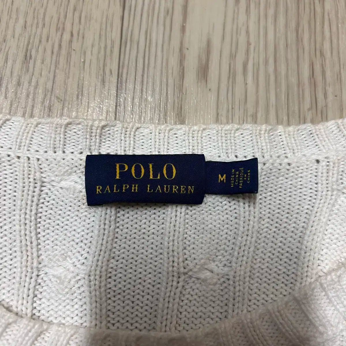 ポロラルフローレン ケーブルニット レディース L