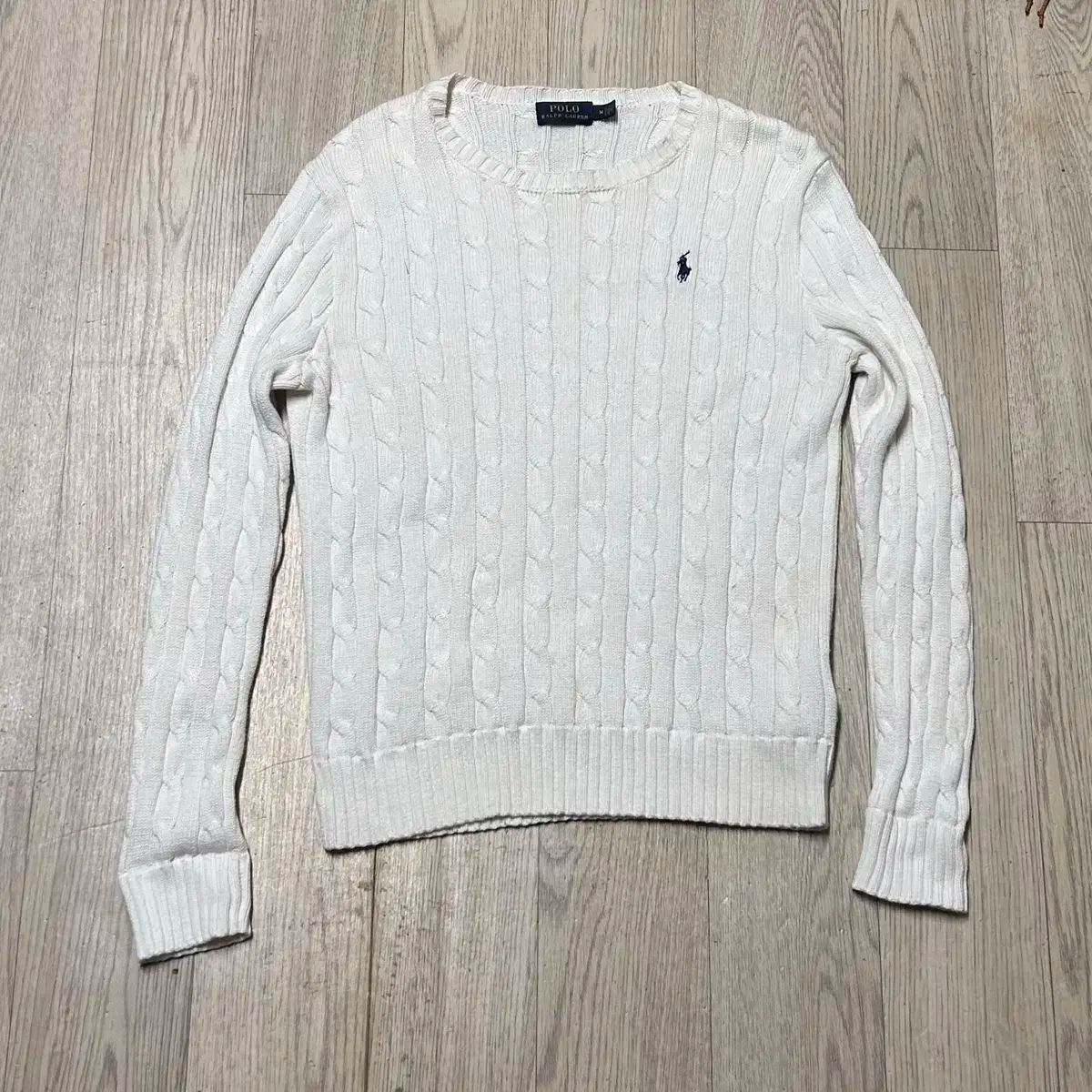 ポロラルフローレン ケーブルニット レディース L
