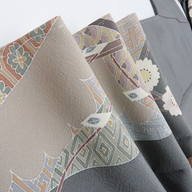 正絹 堀省平落款