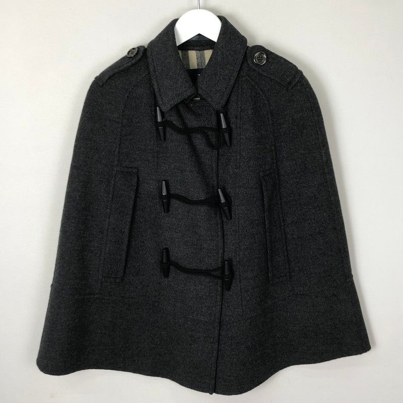 品 BURBERRY LONDON バーバリー ロンドン WOOL DUFFLE CAPE PONCHO COAT B1E81-260-08 ウール ダッフル ケープ ポンチョ コート ライトアウター 168-251106-ks-28-tei