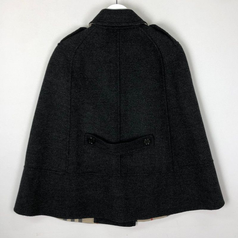 品 BURBERRY LONDON バーバリー ロンドン WOOL DUFFLE CAPE PONCHO COAT B1E81-260-08 ウール ダッフル ケープ ポンチョ コート ライトアウター 168-251106-ks-28-tei