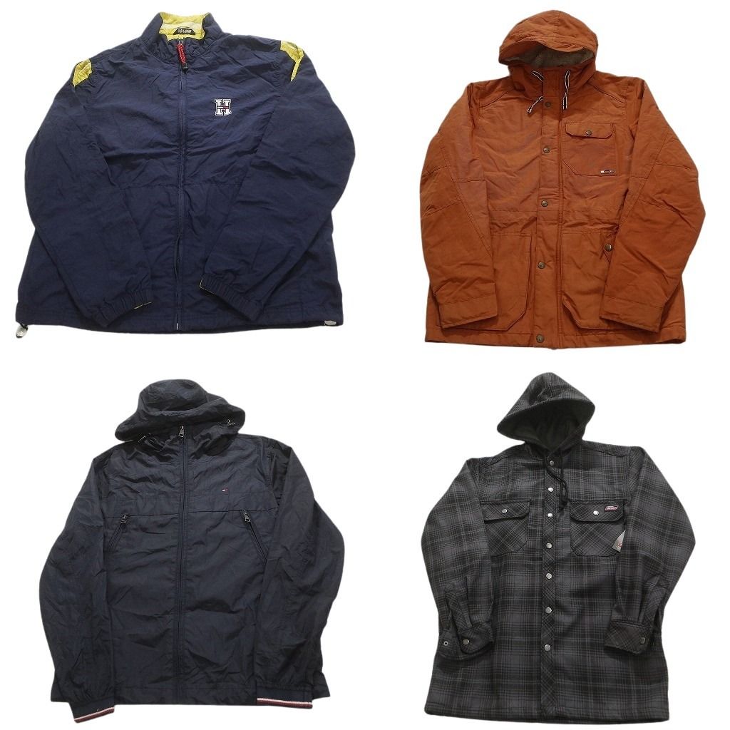 古着卸 ブランドMIX ジャケット 4枚セット メンズ S トミーヒルフィガー ディッキーズ 古着 NC5549