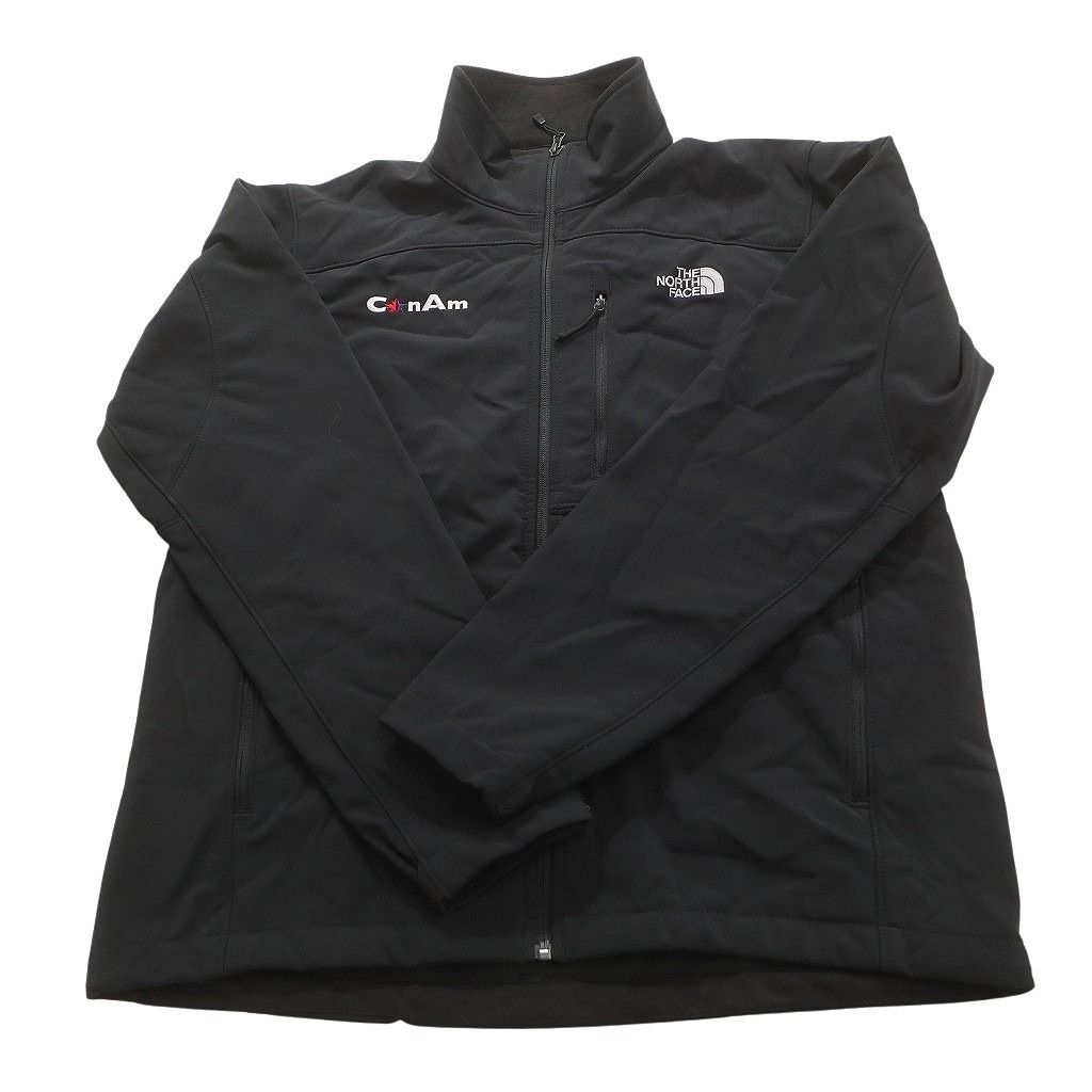 古着卸 ノースフェイス ソフトシェル ジャケット 6枚セット メンズ L 企業 フルジップ ブラック 古着 NC5615