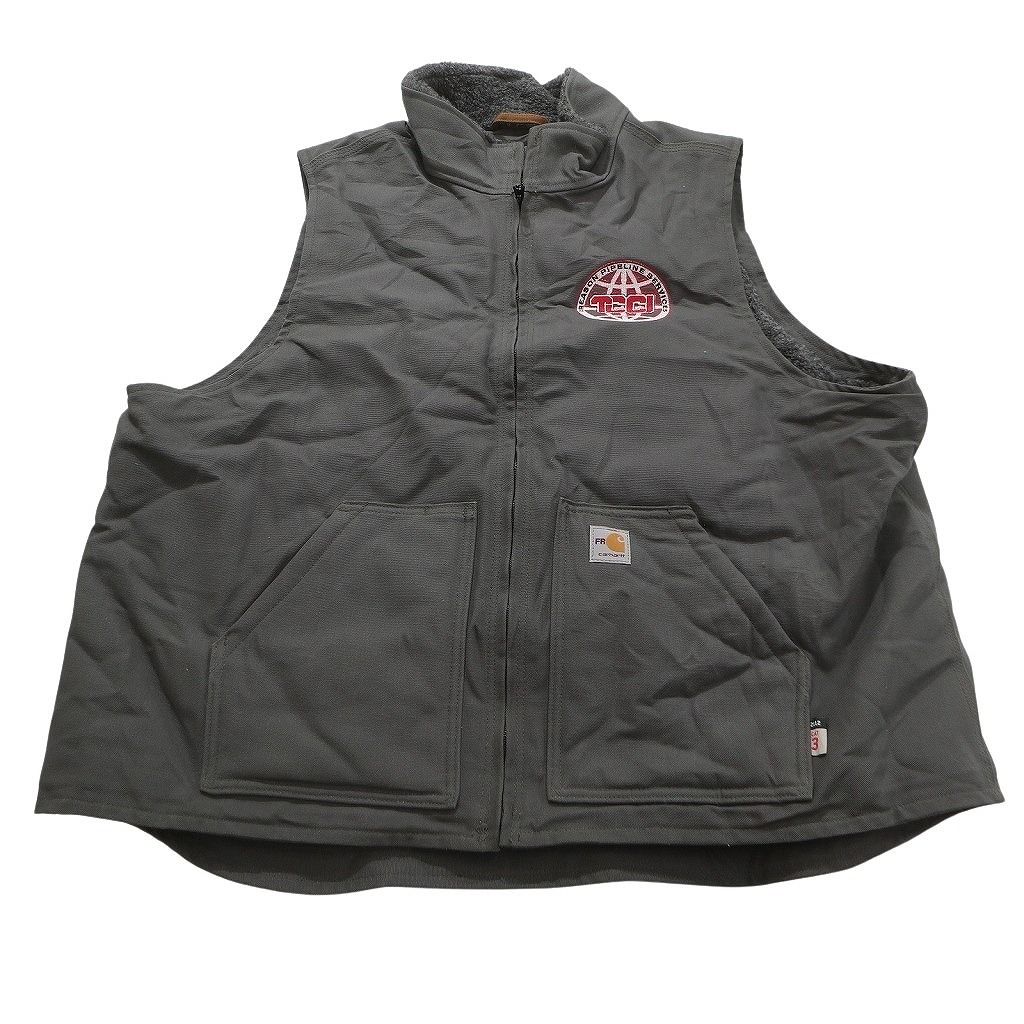 古着卸 カーハート ダック地 ジャケット MIX 2枚セット メンズ 2XL ワーク FRシリーズ 企業 ベスト 古着 NC5601