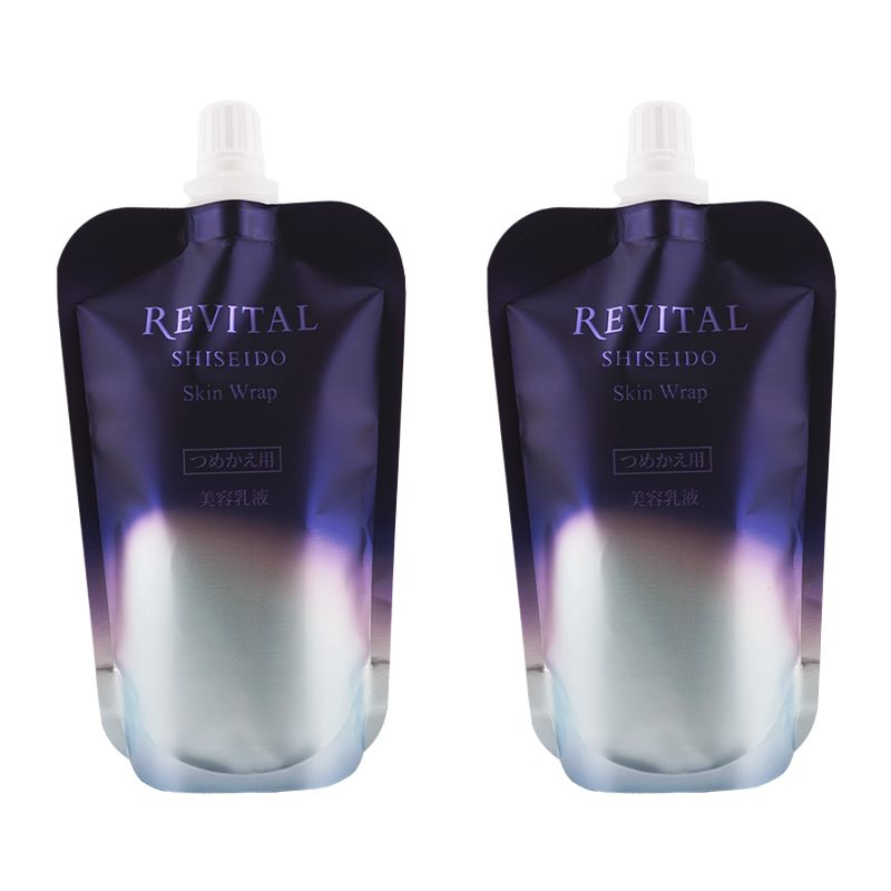 2個セット REVITAL リバイタル スキンラップ 詰替え 80mL まろやかなテクスチャー 乳液 資生堂 レフィル 医薬部外品 ネコポス