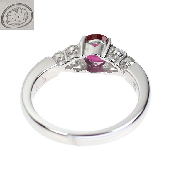 三越 Pt900 ルビー ダイヤモンド リング 0.40ct D0.20ct - メルカリ