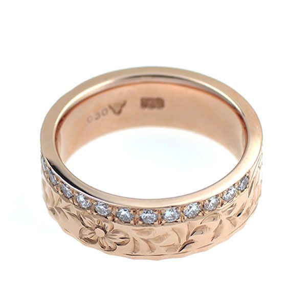 K 18 PG ダイヤモンド リング 0.30 ct