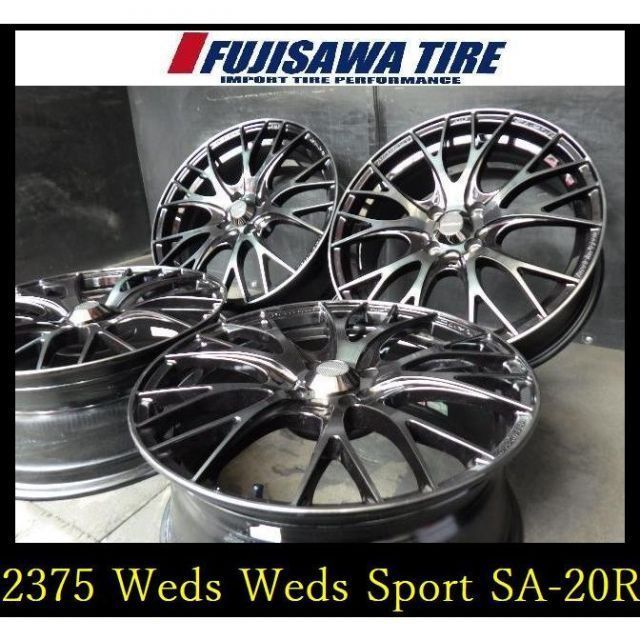 2375 Weds Sport SA 20 R 17 x 7 J 4穴 PCD 100 43 4本