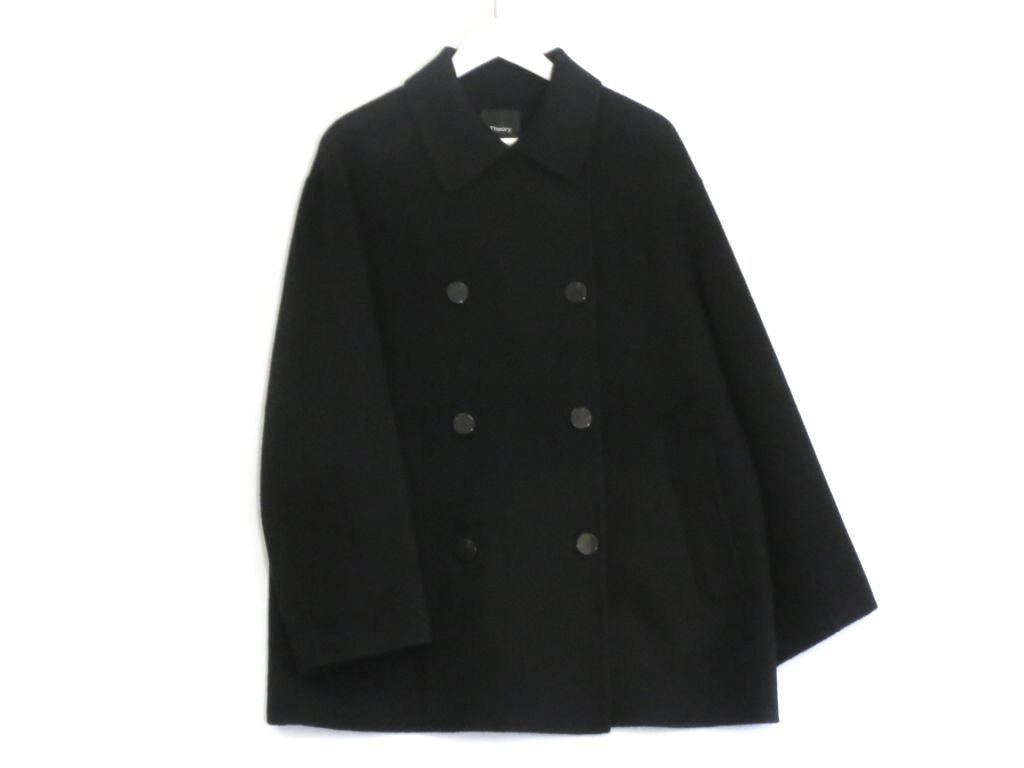 223075 theory セオリー New Divide luxe UTL Peacoat C ウール×カシミヤ タグ M PEACOAT C 0309604