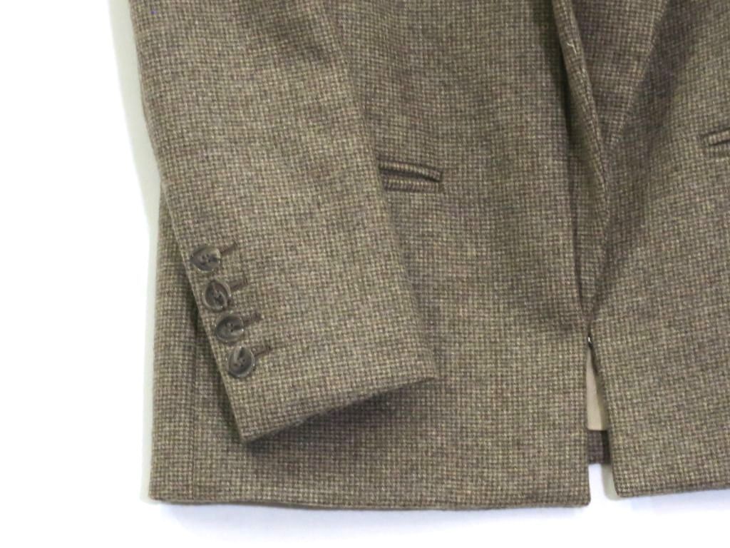 227065 Stella McCartney ステラ マッカートニー ウール テーラードジャケット 厚手 36 ブラウン