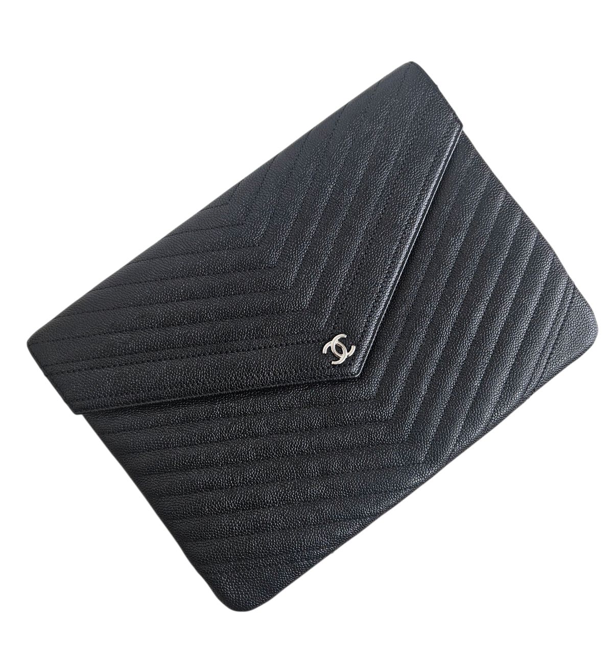 シャネル CHANEL チュール シェブロン ラブ クラッチバッグ