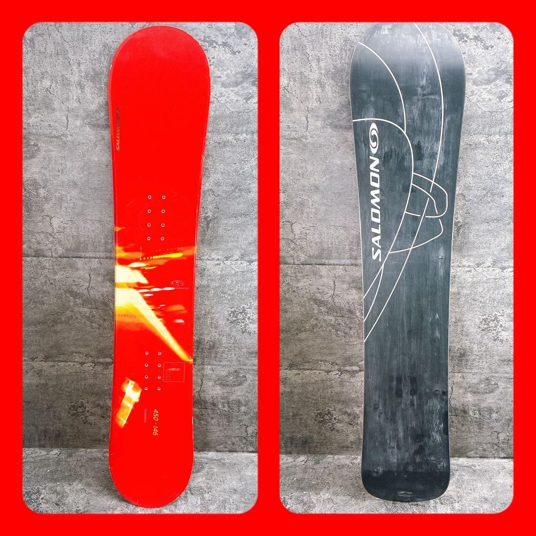 SALOMON スノーボード レッド 450-146