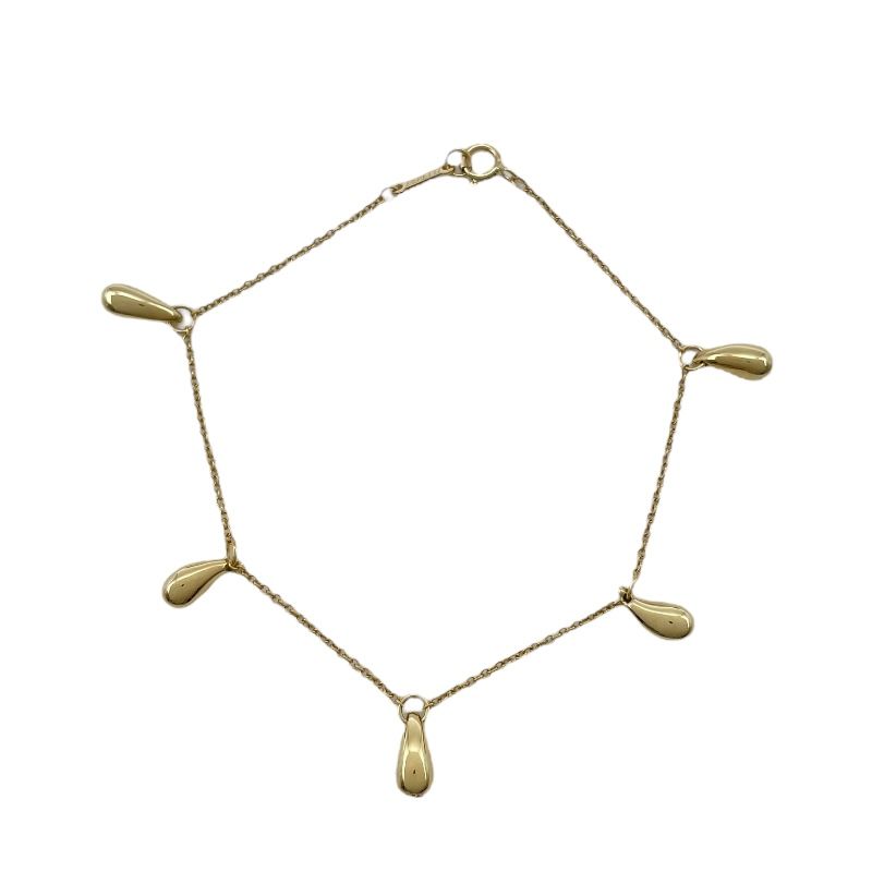 ティファニー TIFFANY&CO ティアドロップブレス イエローゴールド 750 ジュエリー