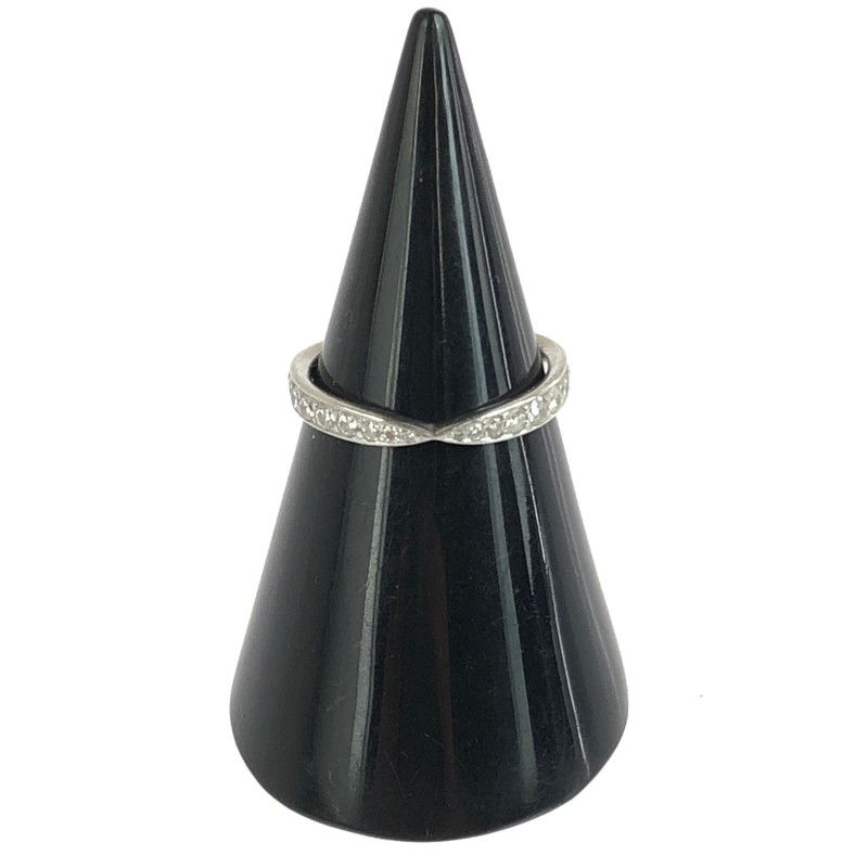 品 TIFFANY-Co. ティファニー HARMONY BAND RING 60004581 ハーモニー バンド リング ダイヤモンド プラチナ 指輪 8号 182-251107-yy-03-tag