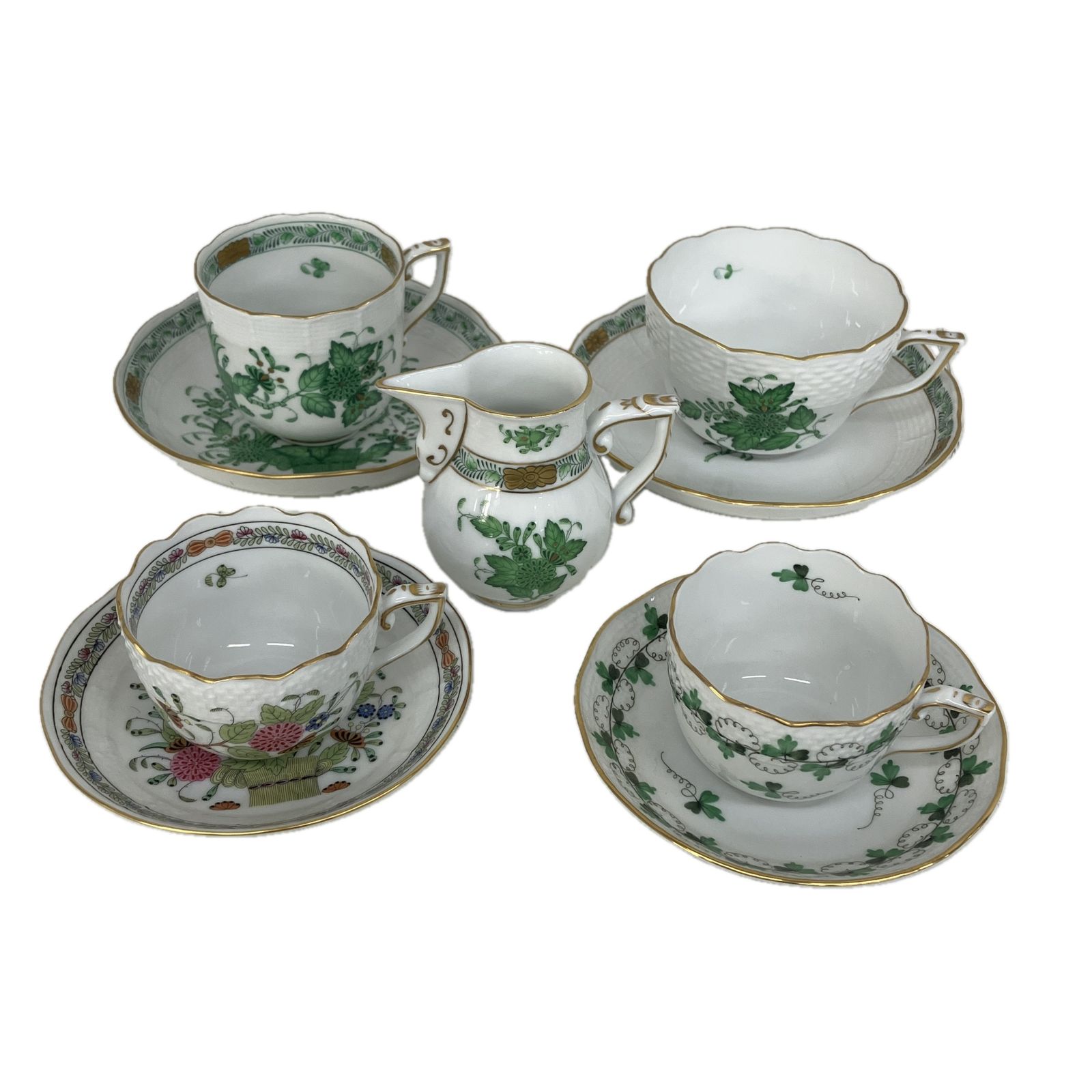 HEREND インドの華 カップ-ソーサー ミルクポッド 計4点セット ヘレンド 食器 S10517408